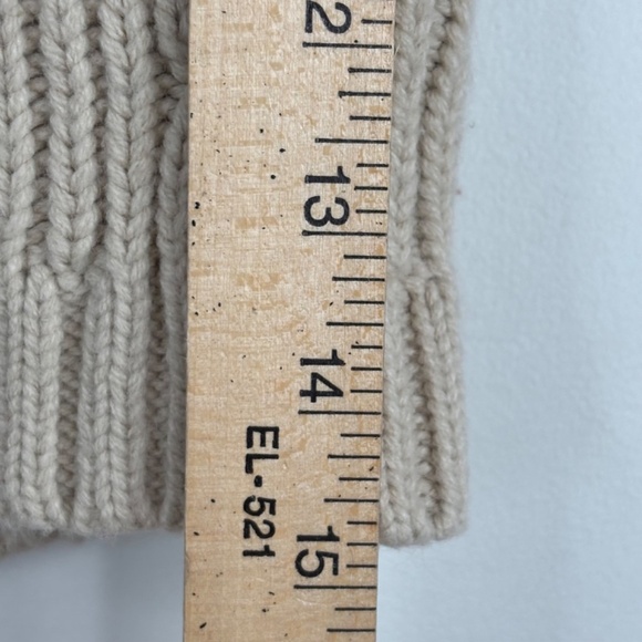 Zara Baby Sweater 9-12M Embroidered Butterfly Hood Boho Cream Cable Knit School - Picture 5 of 8